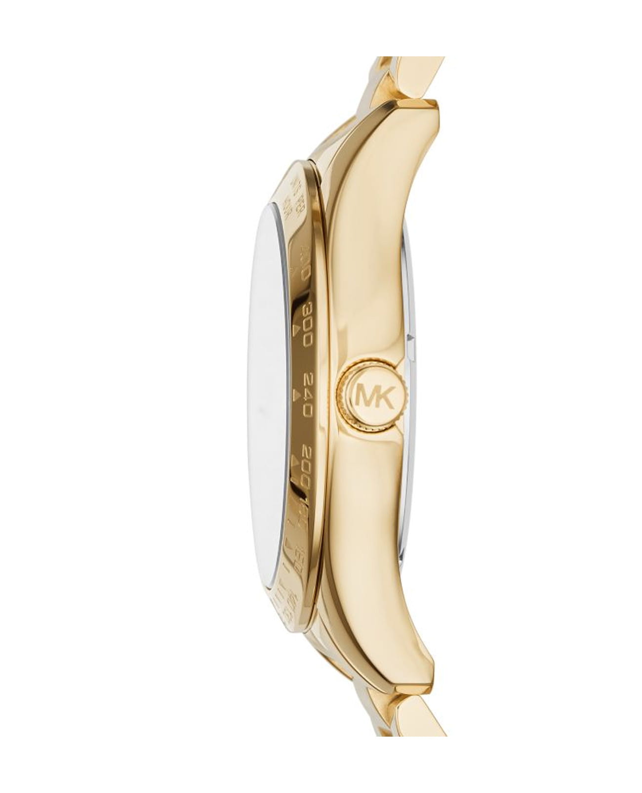 Michael Kors Michael Kors Bradshaw MK6243,  сша женские часы на браслете нержавеющая сталь с pvd-покрытием боковой вид