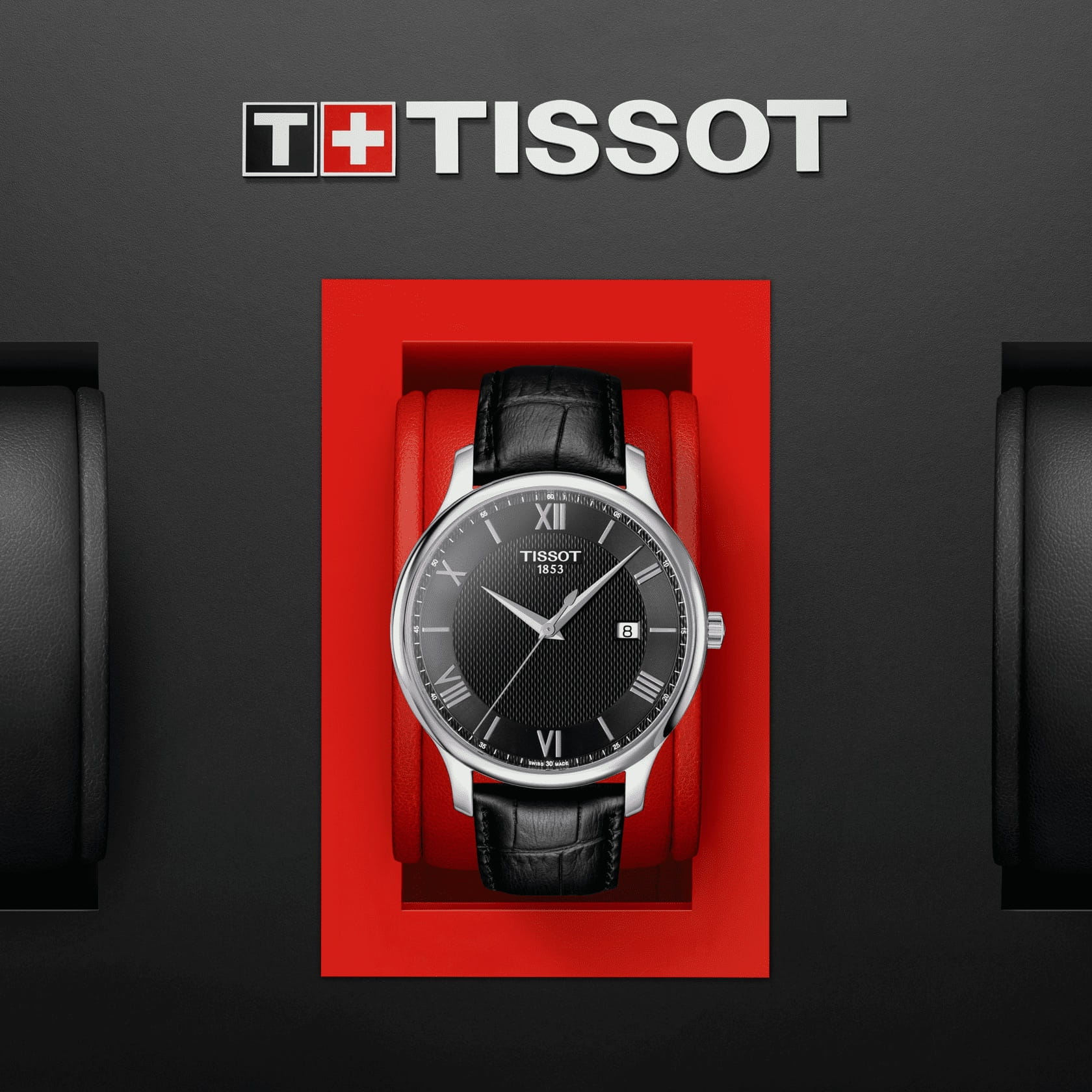 Оригинальные часы Tissot Tissot Tradition T063.610.16.058.00 кварцевые калибр механизма eta f06.111 общий вид
