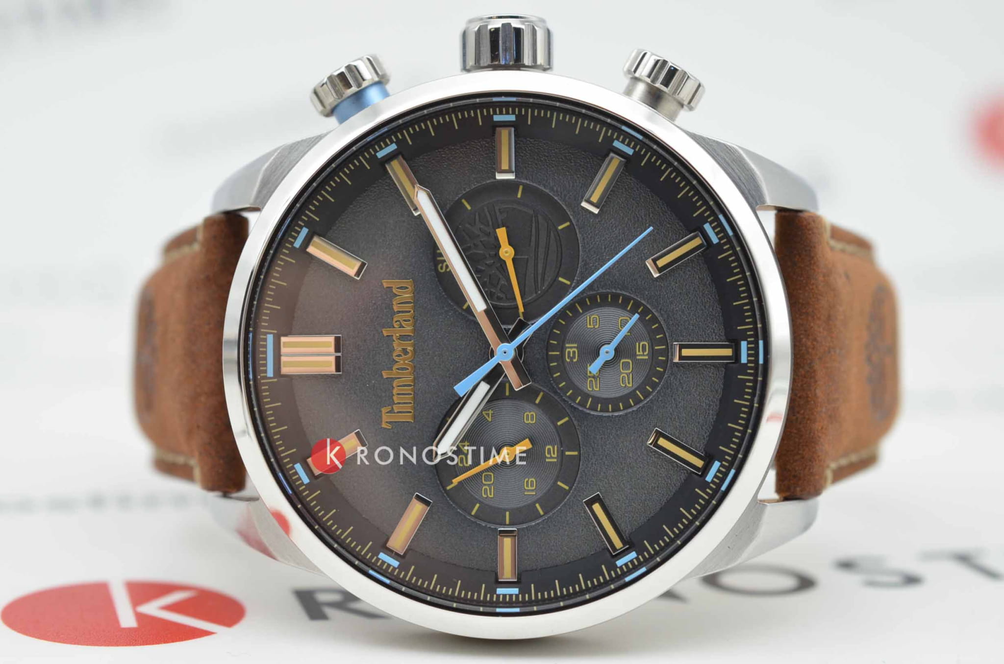 Timberland Timberland Henniker TDWGF0028708,  сша мужские часы на браслете кожаный боковой вид