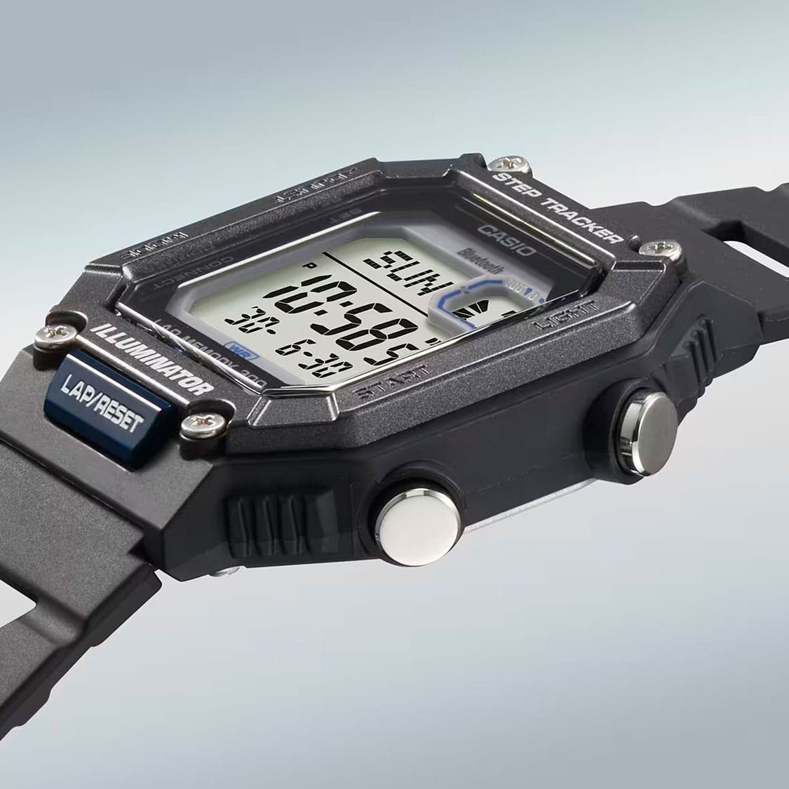Casio Casio Collection WS-B1000-1AVDF (WS-B1000-1A), collection япония мужские часы на браслете пластик боковой вид