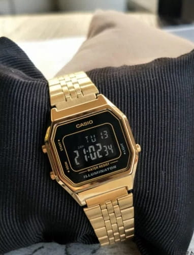 Оригинальные часы Casio Casio Vintage LA680WGA-1BDF (LA680WGA-1B) кварцевые калибр механизма  общий вид