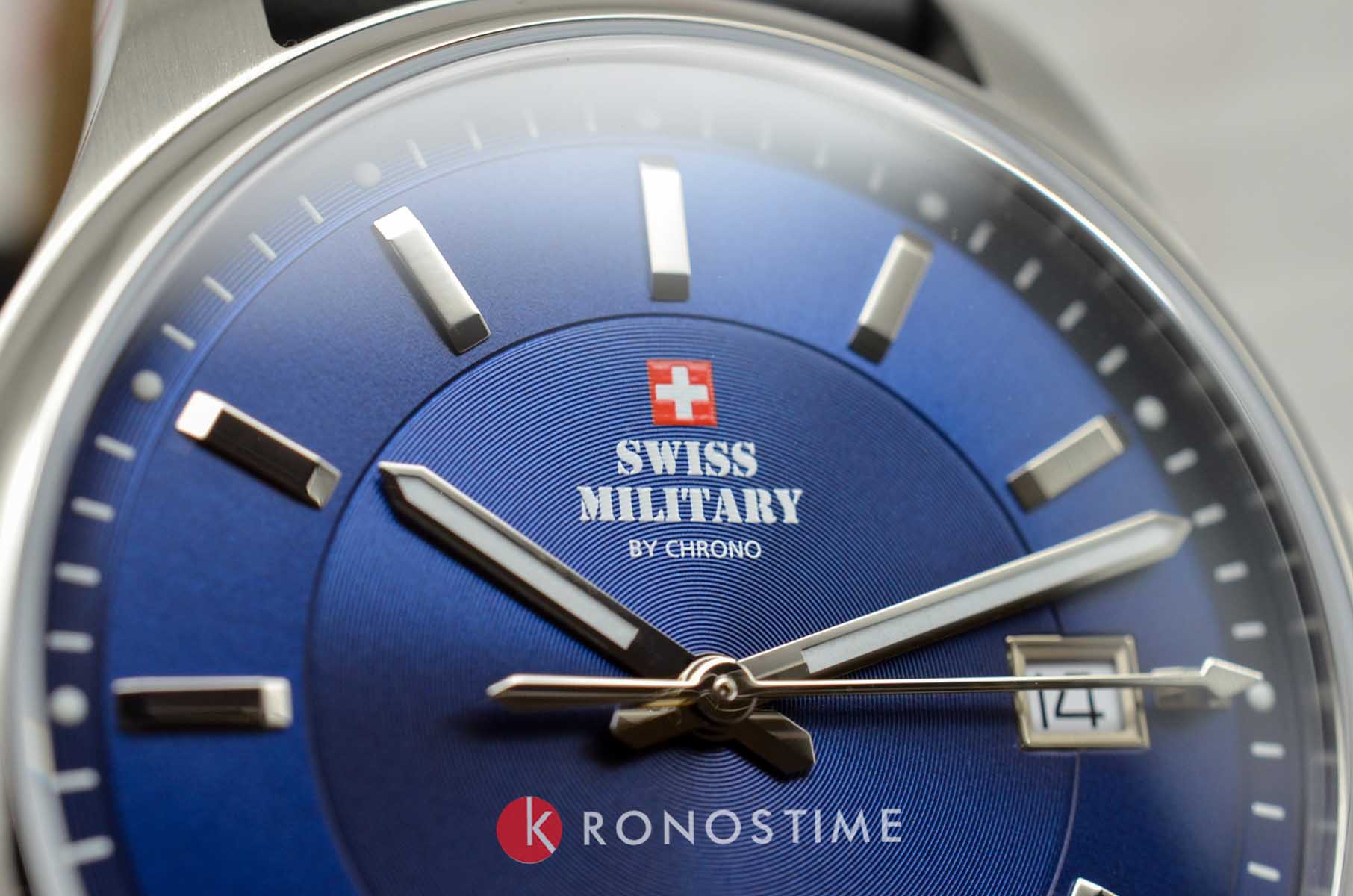 Оригинальные часы Swiss Military by Chrono Swiss Military by Chrono SM30200.12 кварцевые калибр механизма eta f06.411 общий вид