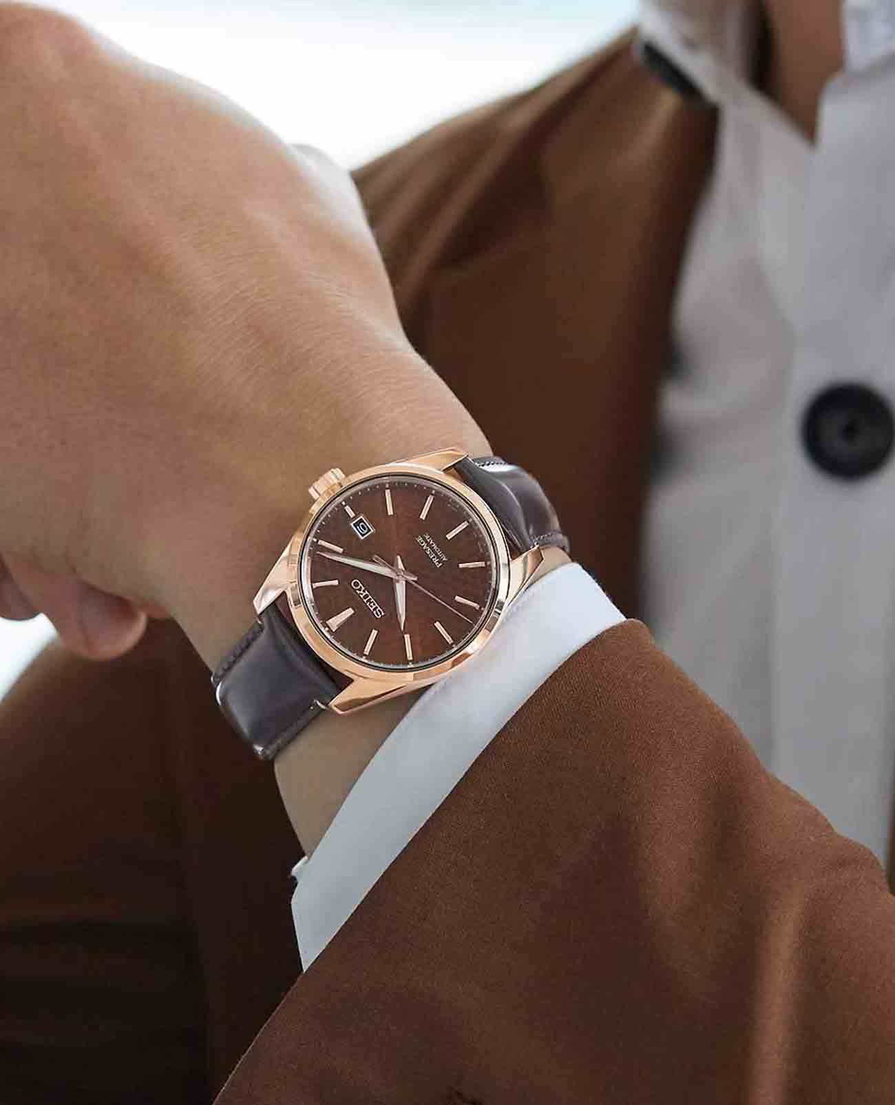 Seiko Seiko Presage Sharp Edged Series SPB170 Sharp Edged, наручные мужские часы фото под углом