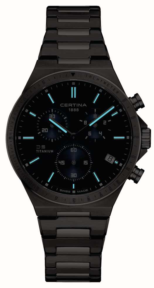 Certina Certina DS-7 Chronograph C043.417.44.041.00  - задняя крышка титан металл корпуса, швейцария часы