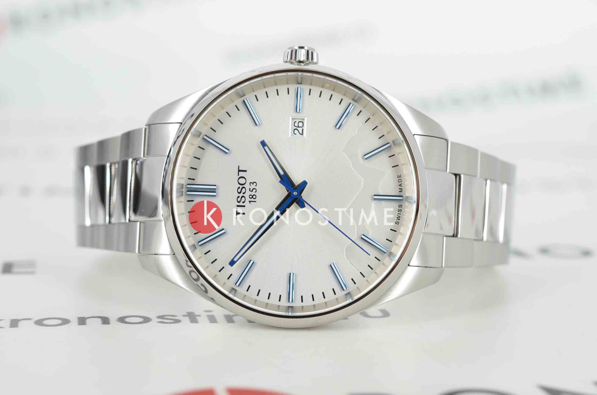 Tissot Tissot PR 100 Jungfraubahn Quartz 40mm T150.410.11.031.00, t-classic швейцария мужские часы на браслете нержавеющая сталь боковой вид