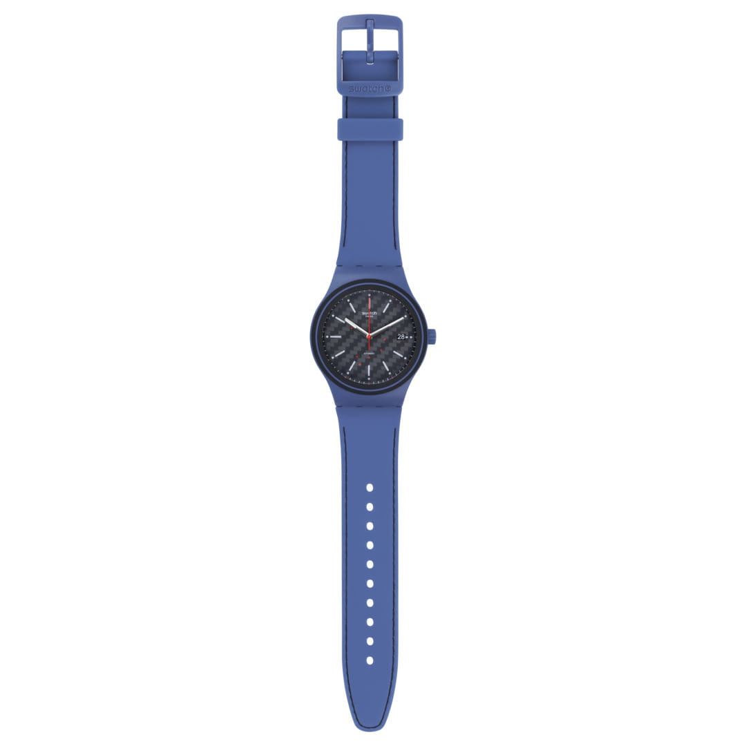 Swatch Swatch Sistem51 SUTN402, system51 швейцария мужские часы на браслете силикон боковой вид