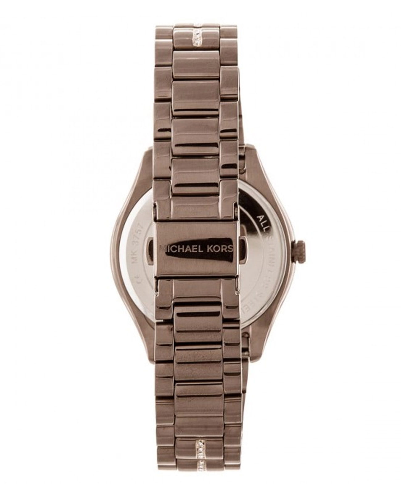 Michael Kors Michael Kors Lauryn MK3757,  сша женские часы на браслете сталь c pvd покрытием боковой вид
