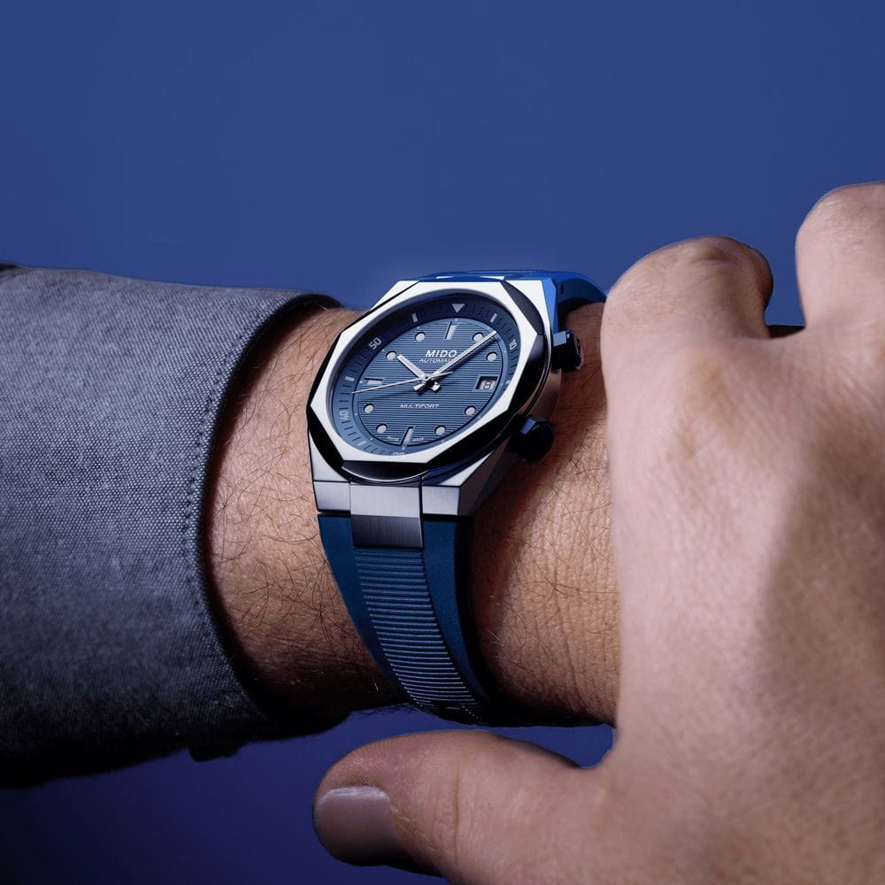 Оригинальные часы Mido Mido Multifort 8 Two Crowns M047.507.17.041.00 механические калибр механизма mido caliber 72 (на базе eta a31.111) общий вид