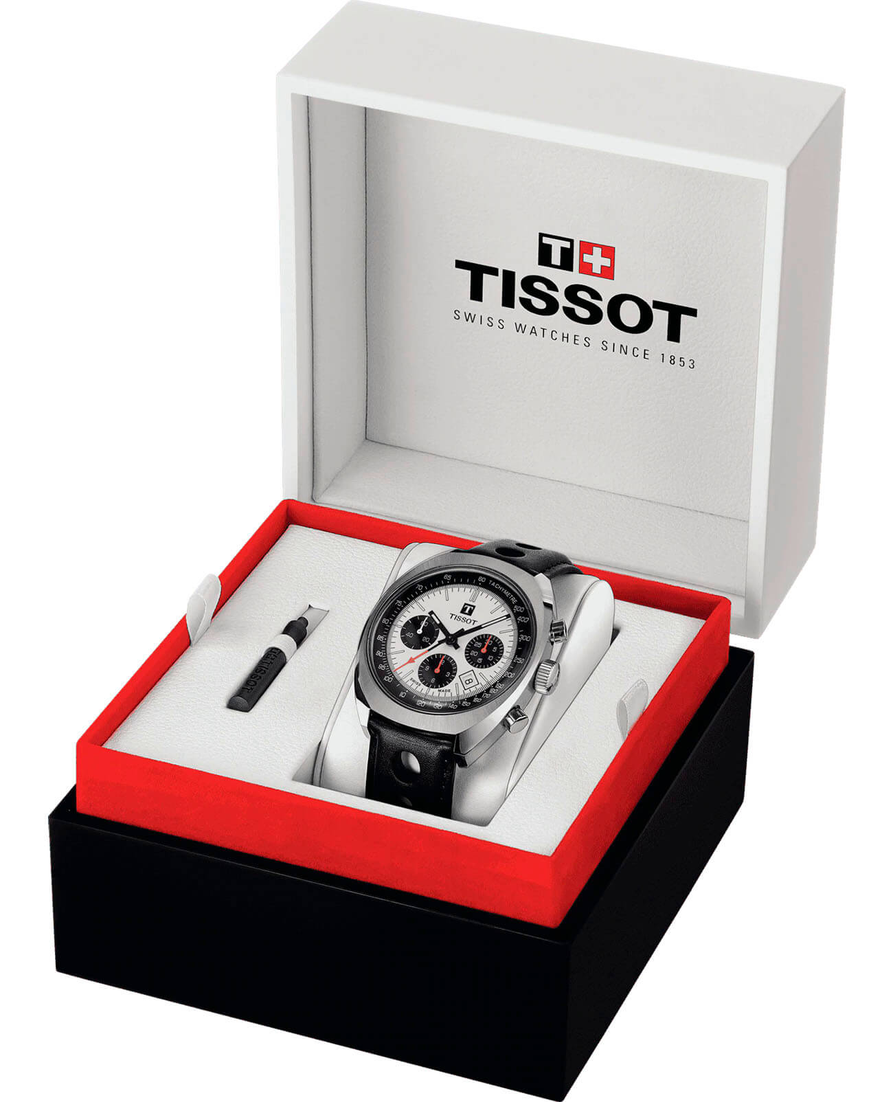 Tissot Tissot Heritage 1973 T124.427.16.031.00 мужские часы белый циферблат на запястье