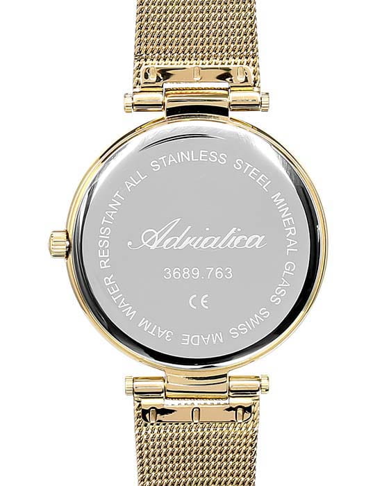 Adriatica Adriatica A3689.114GQ  — детали корпуса и нержавеющая сталь с pvd-покрытием