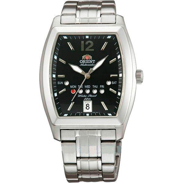 Orient Orient FPAC002B (FFPAC002B)  FFPAC002B  мужские часы черный циферблат, браслет  — вид спереди
