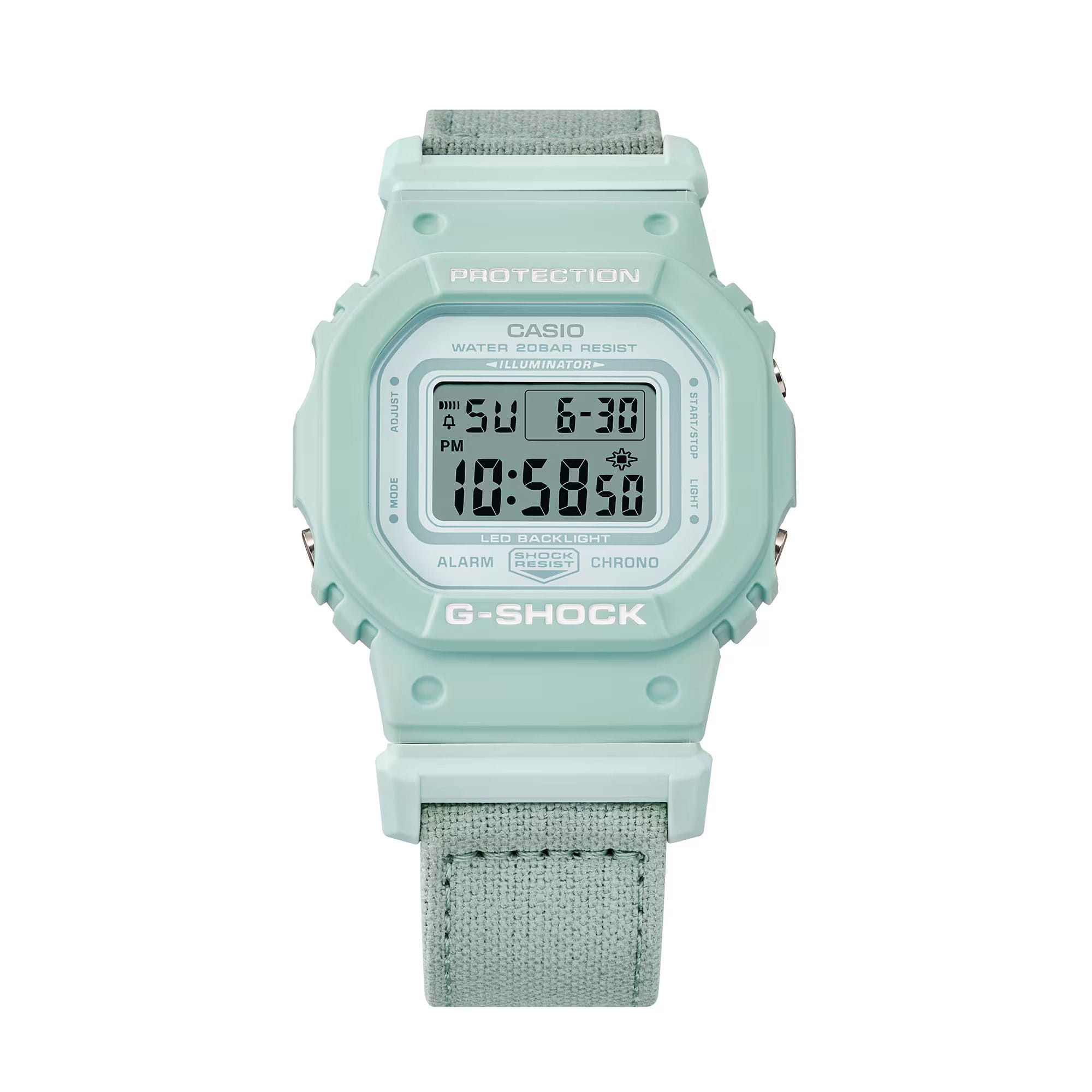 Casio Casio G-Shock GMD-S5600CT-3DR (GMD-S5600CT-3), g-shock япония женские часы на браслете тканевый боковой вид