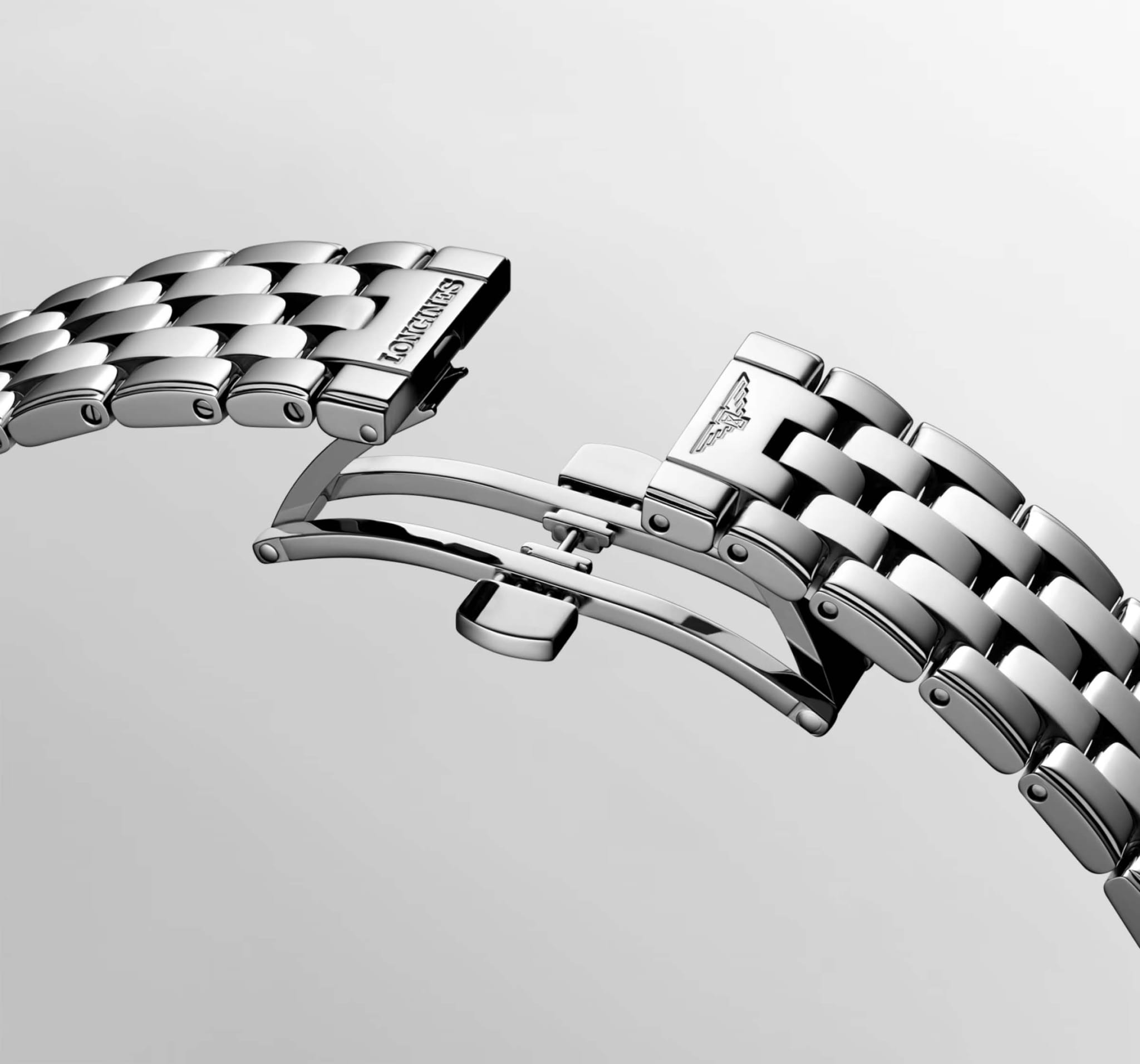 Longines Longines Flagship L4.984.4.02.6, flagship швейцария мужские часы на браслете нержавеющая сталь боковой вид