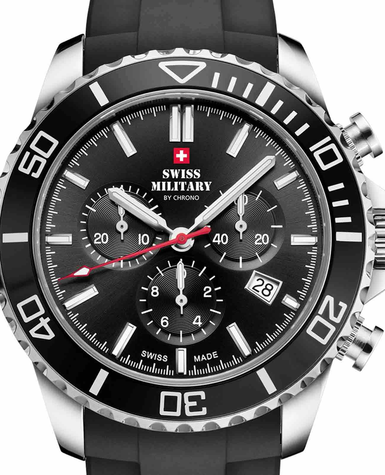 Swiss Military by Chrono Swiss Military by Chrono Sports Chronograph SM34103.07 , наручные мужские часы фото под углом