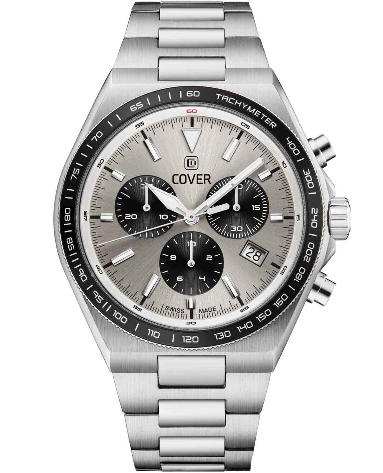 Cover Cover Iconosteel CO212.06  CO212.06 кварцевые мужские часы серебристый циферблат, браслет нержавеющая сталь — вид спереди