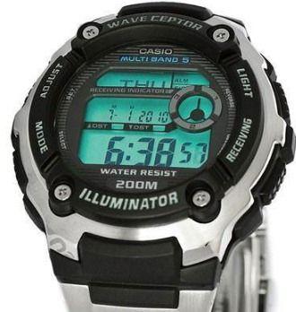 Оригинальные часы Casio CASIO WAVE CEPTOR WV-200DE-1A электронные калибр механизма  общий вид