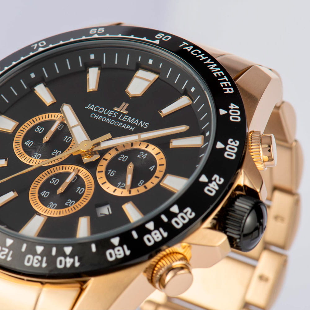 Jacques Lemans Jacques Lemans Sport 1-2140i мужские часы черный циферблат на запястье