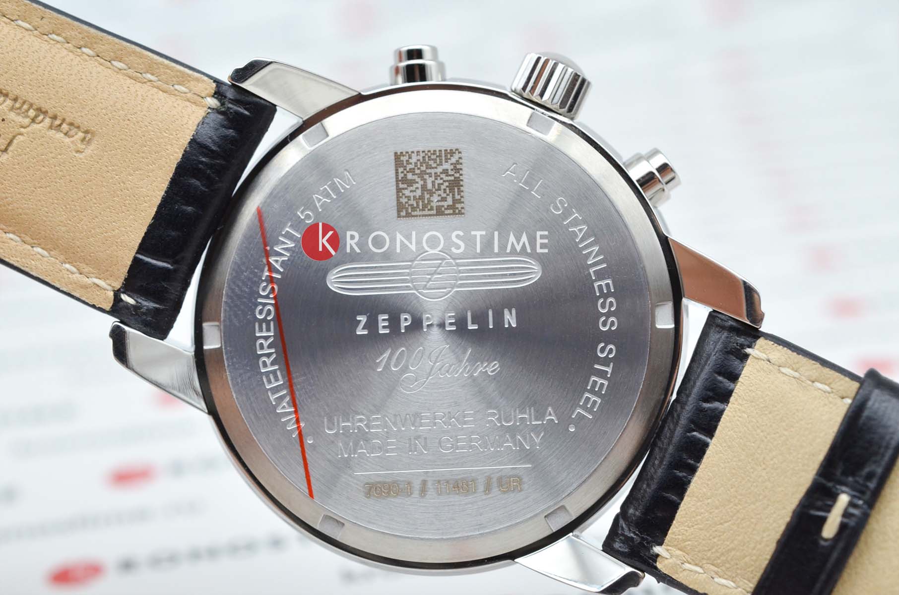 Zeppelin Zeppelin 100 Years Zeppelin 76901  - задняя крышка металл сталь корпуса, германия часы