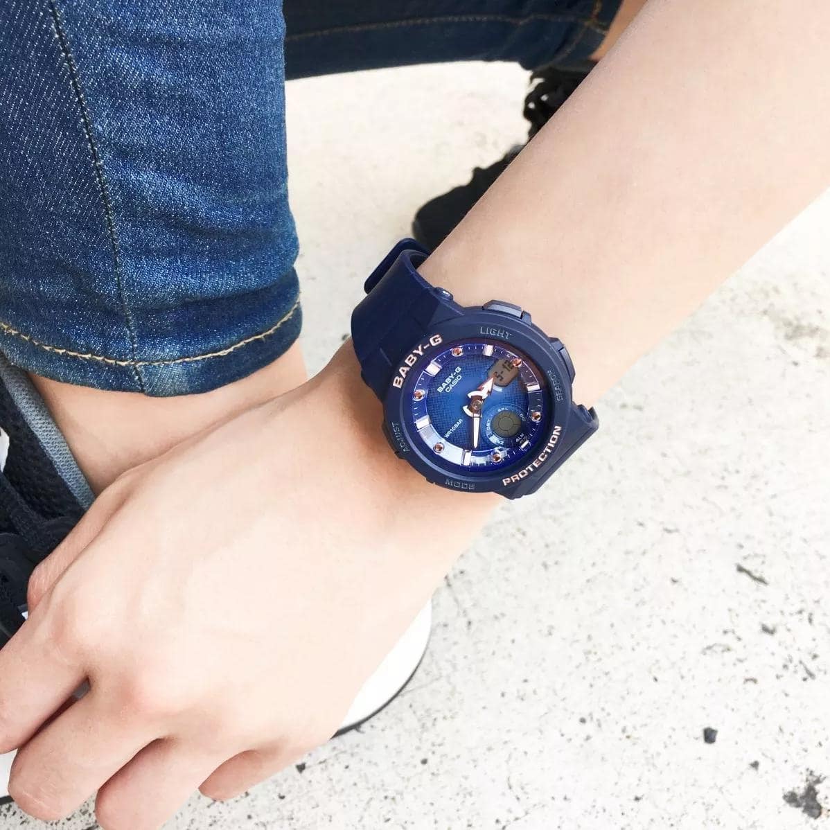 Casio Casio Baby-G BGA-250-2A2 , наручные женские часы фото под углом