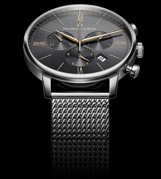 Оригинальные часы Maurice Lacroix Maurice Lacroix Eliros Chronograph EL1098-SS002-311-1 кварцевые калибр механизма  общий вид