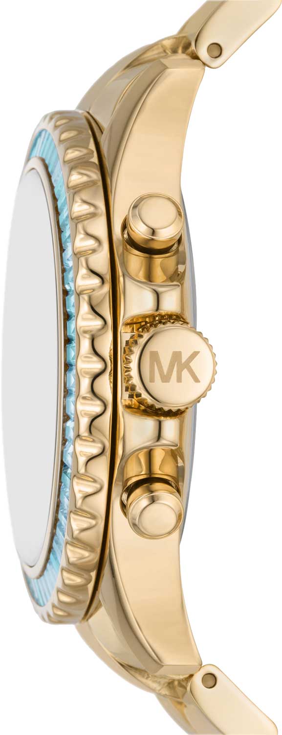 Michael Kors Michael Kors Everest MK7210,  сша женские часы на браслете сталь c pvd покрытием боковой вид