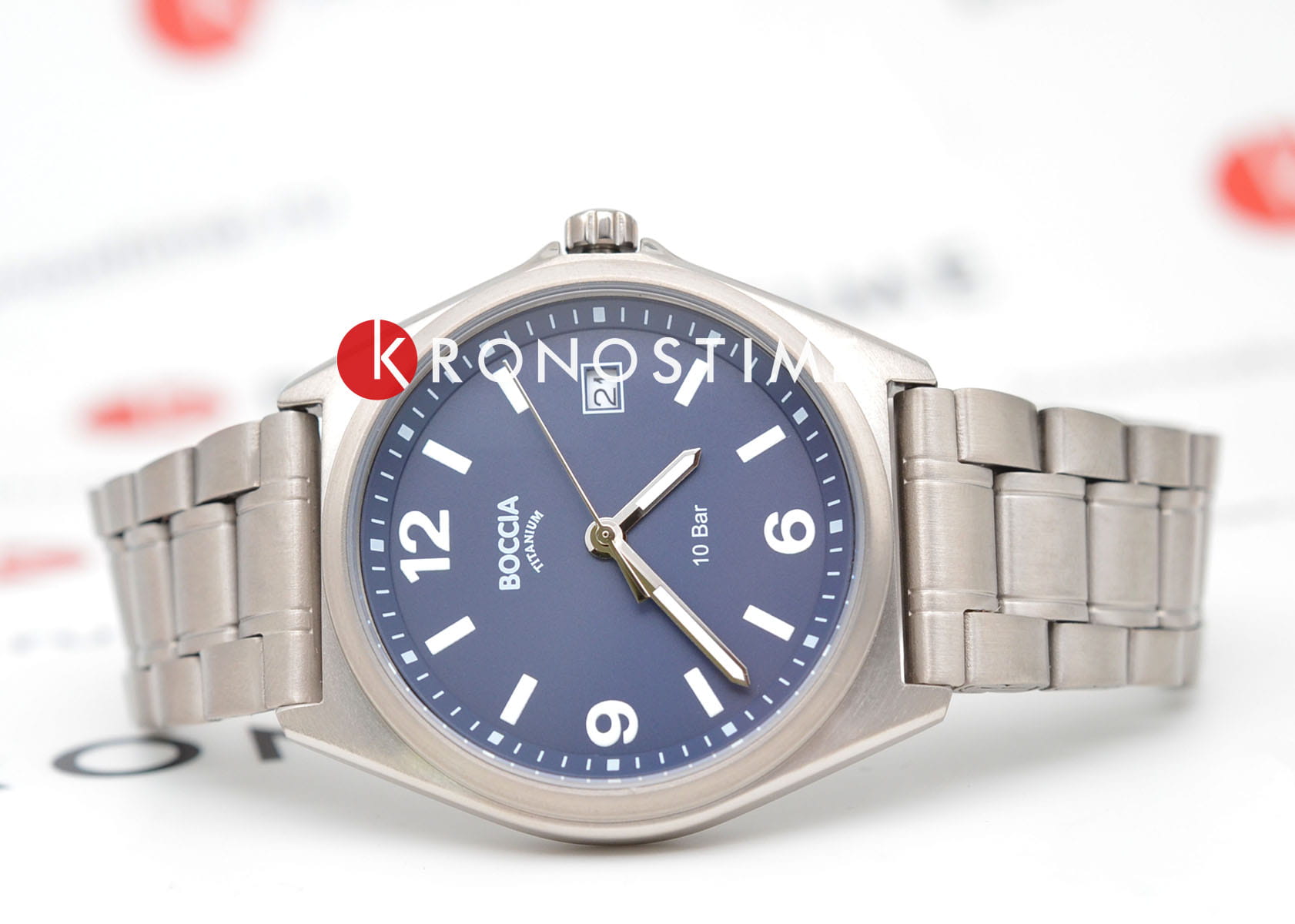 Boccia Titanium Boccia Titanium 3663-02 , наручные мужские часы фото под углом