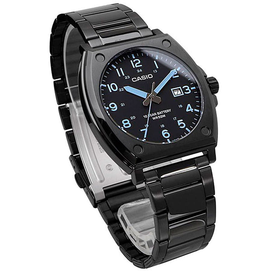 Casio Casio Collection MTP-E715D-1A, mtp япония мужские часы на браслете нержавеющая сталь с ip-покрытием боковой вид