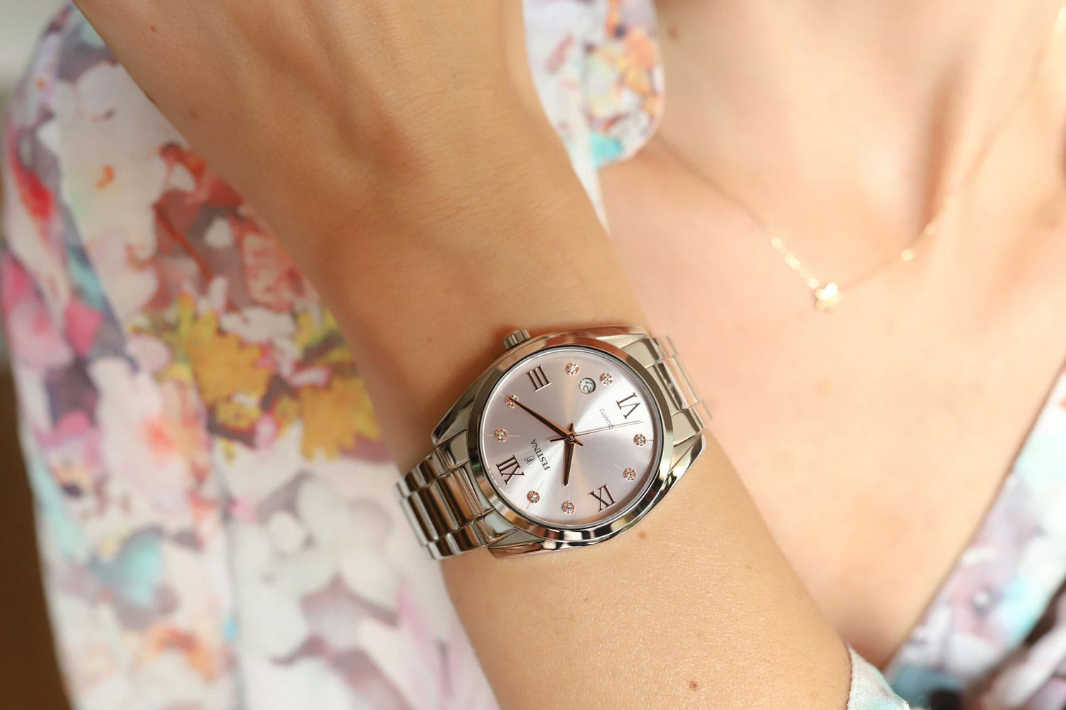 Festina Festina Boyfriend F16790/D,  испания женские часы на браслете нержавеющая сталь боковой вид