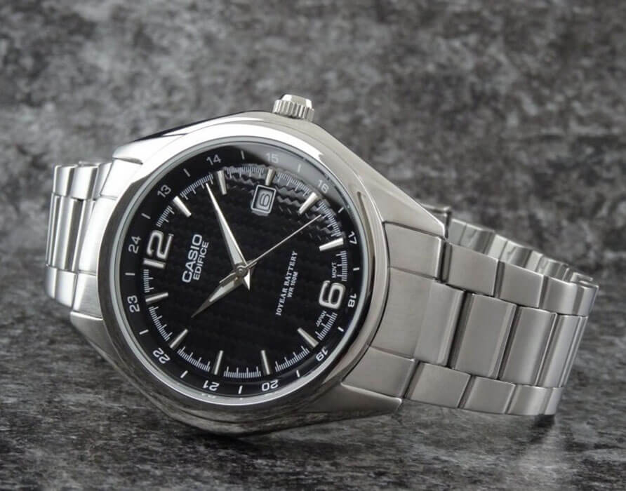 Casio Casio Edifice EF-121D-1A япония наручные мужские часы заводная головка с логотипом Casio