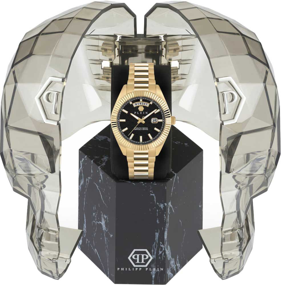 Philipp Plein Philipp Plein Date Superlative Gent PWPNA0424 мужские часы черный циферблат на запястье