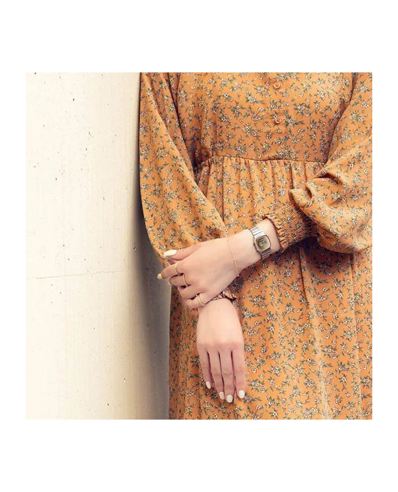 Casio Casio Vintage LA670WES-4AEF , наручные женские часы фото под углом