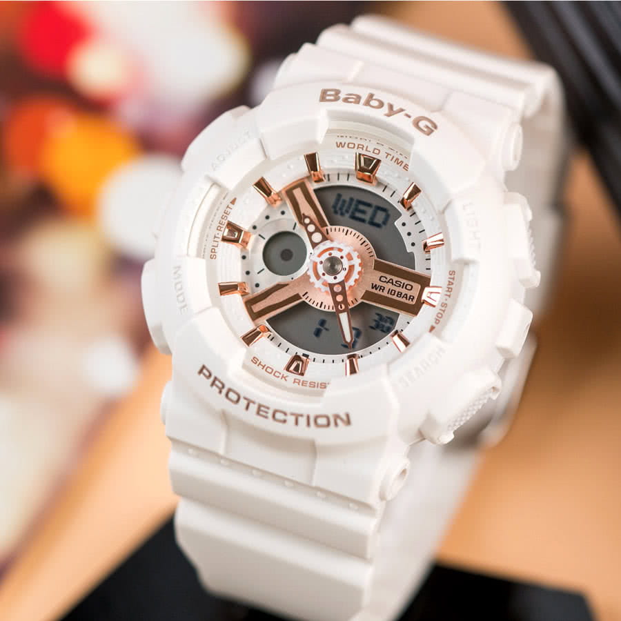 Casio Casio Baby-G BA-110XRG-7ADR (BA-110XRG-7A) япония наручные женские часы заводная головка с логотипом Casio