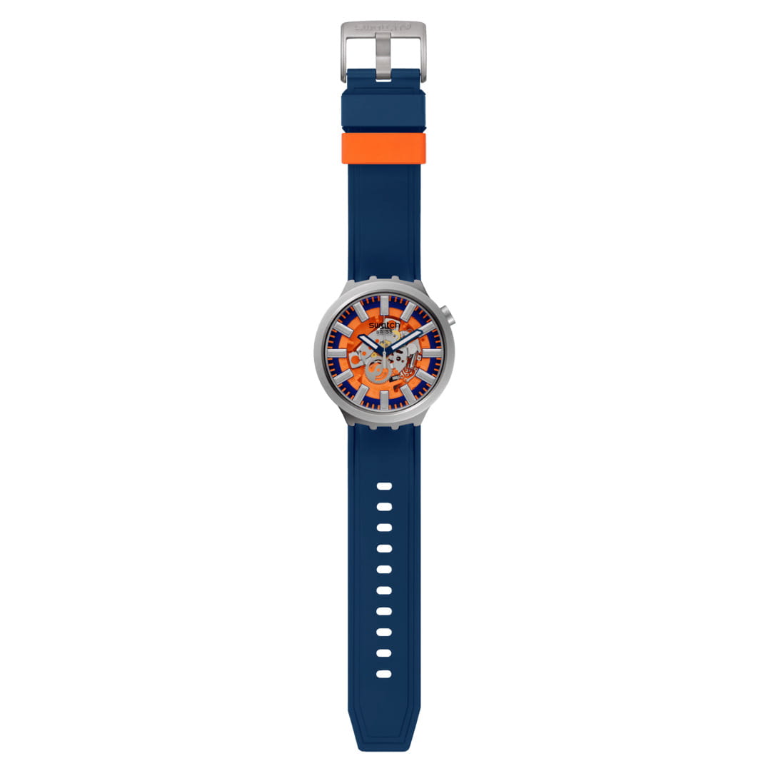 Swatch Swatch Big Bold Irony Lacquered SB07S114, big bold швейцария мужские часы на браслете резина боковой вид