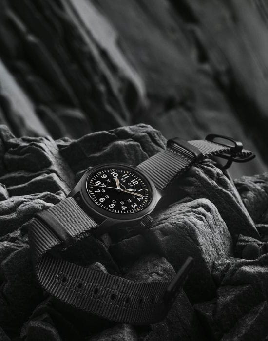 Hamilton Hamilton Khaki Field Mechanical H69409930 мужские часы черный циферблат на запястье