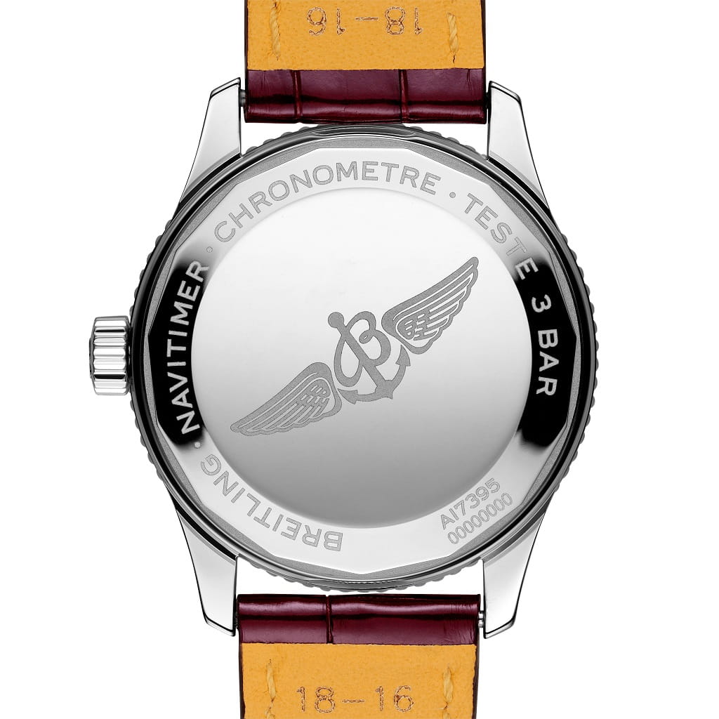 Оригинальные часы Breitling Breitling Navitimer Automatic 35 A17395211A1P1 механические калибр механизма breitling 17 общий вид