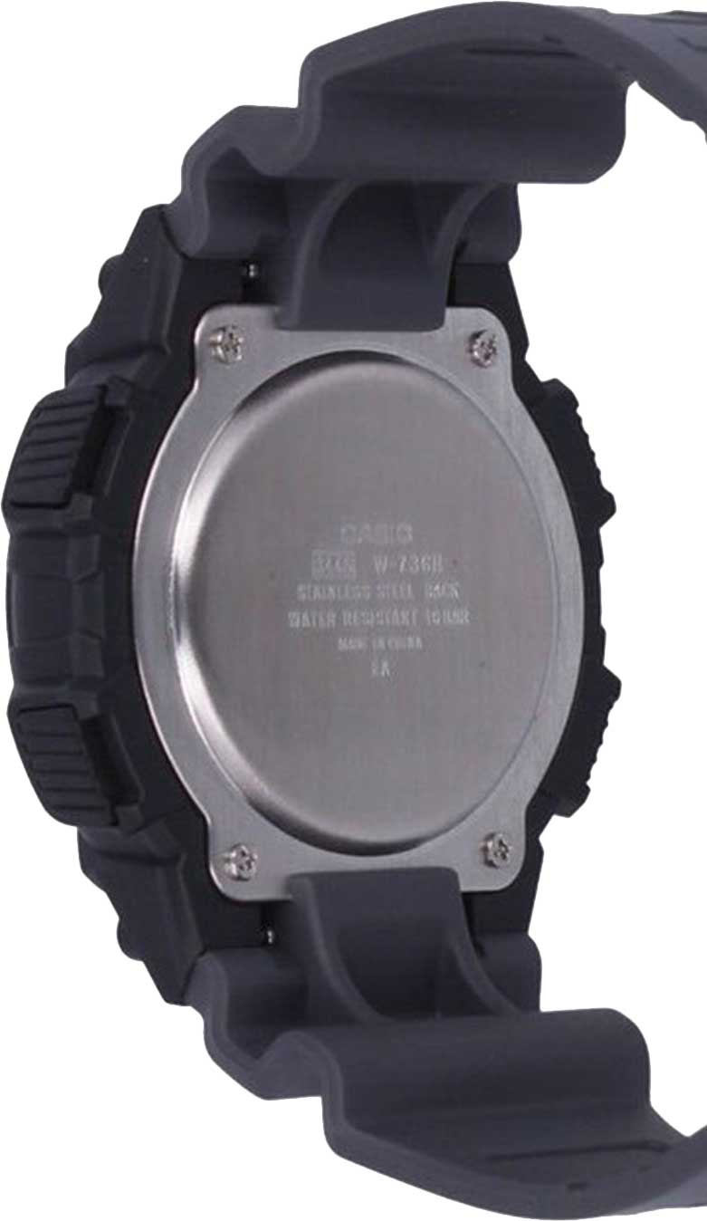 Casio Casio Collection W-736H-8BVDF (W-736H-8B) мужские часы черный циферблат на запястье