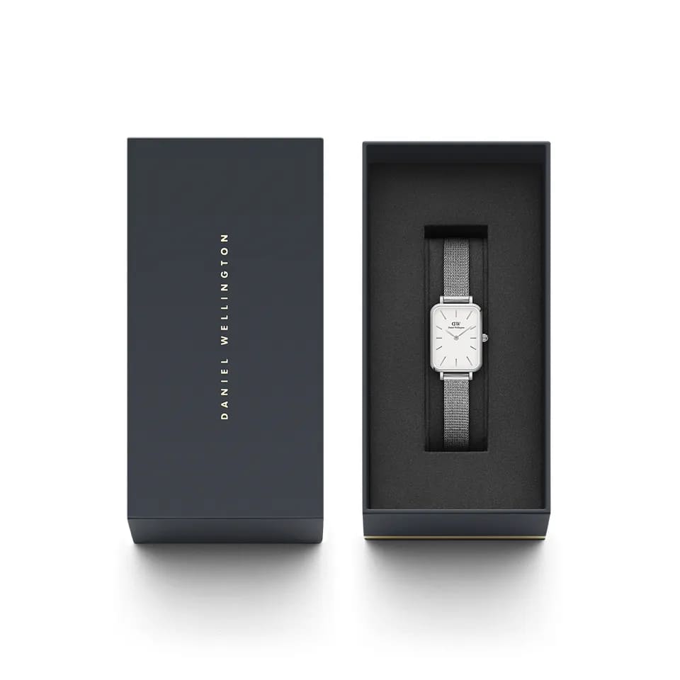 Daniel Wellington Daniel Wellington Quadro Pressed Melrose DW00100438 женские часы белый циферблат на запястье