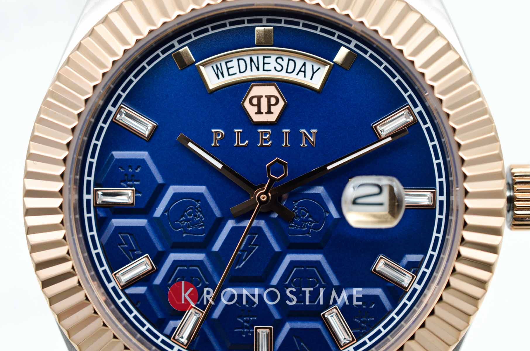 Philipp Plein Philipp Plein Date Superlative Gent PWPVA0524 мужские часы синий циферблат на запястье