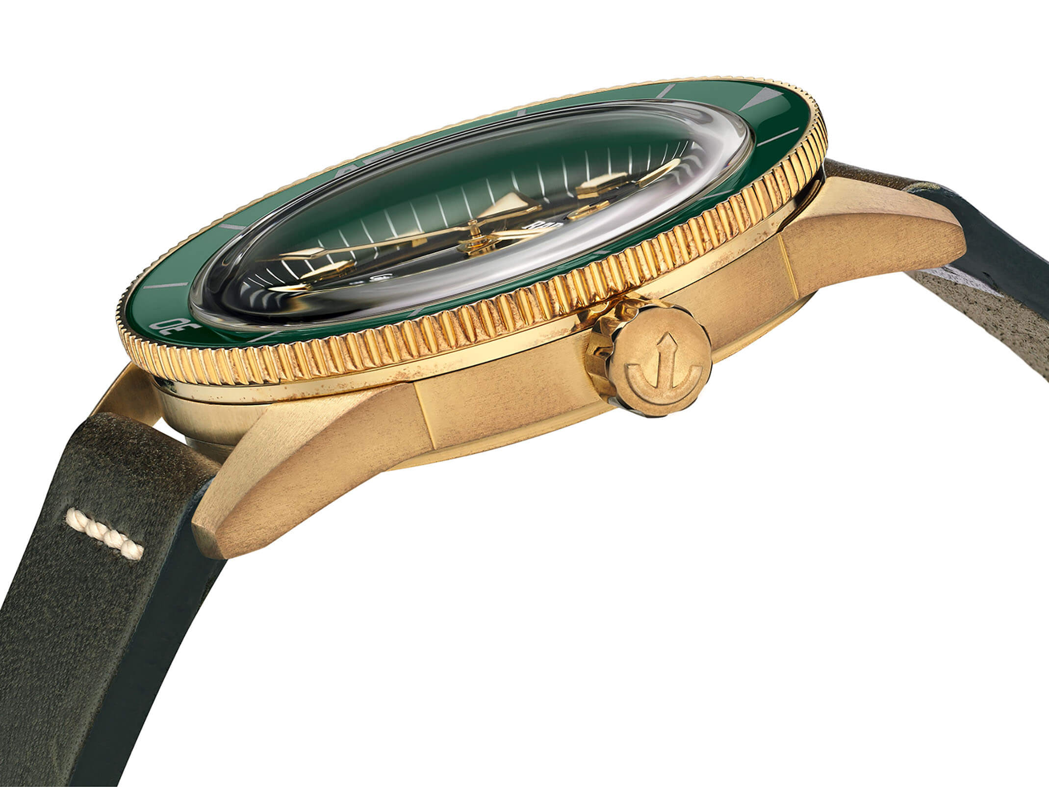 Rado Rado Captain Cook Automatic Bronze R32504315, captain cook швейцария мужские часы на браслете кожаный боковой вид