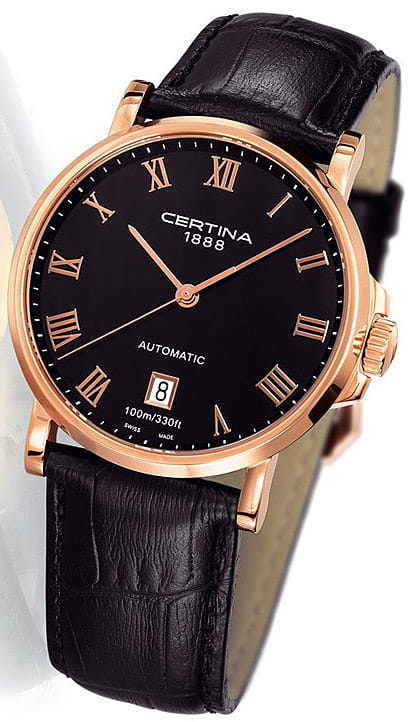 Certina Certina C017.407.36.053.00, ds podium швейцария мужские часы на браслете кожаный боковой вид