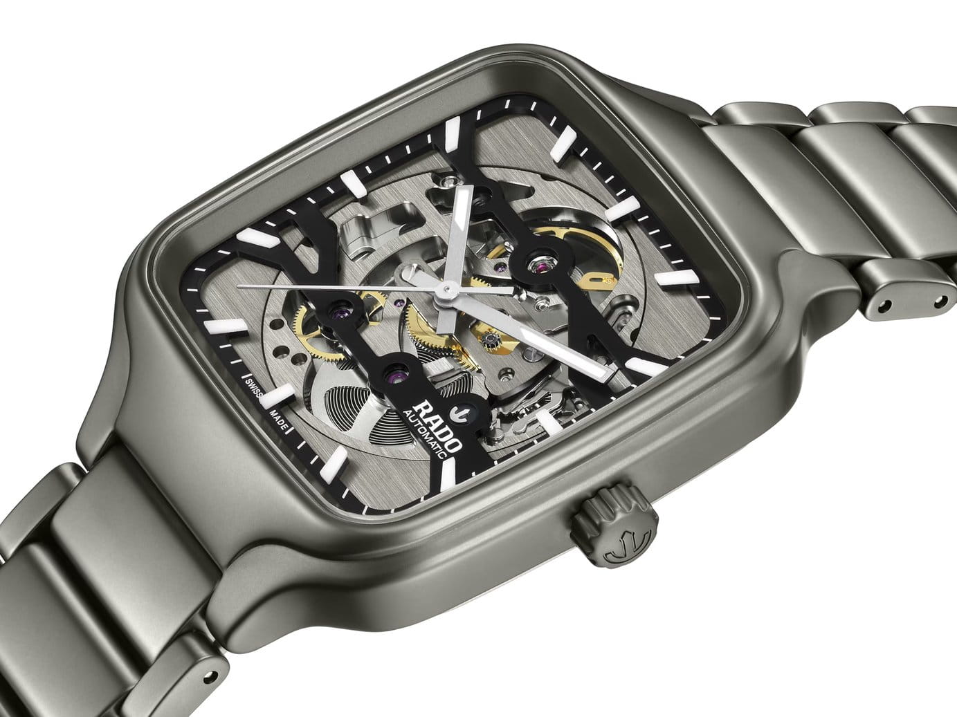 Rado Rado True Square Automatic Skeleton R27196152 , наручные женские часы фото под углом