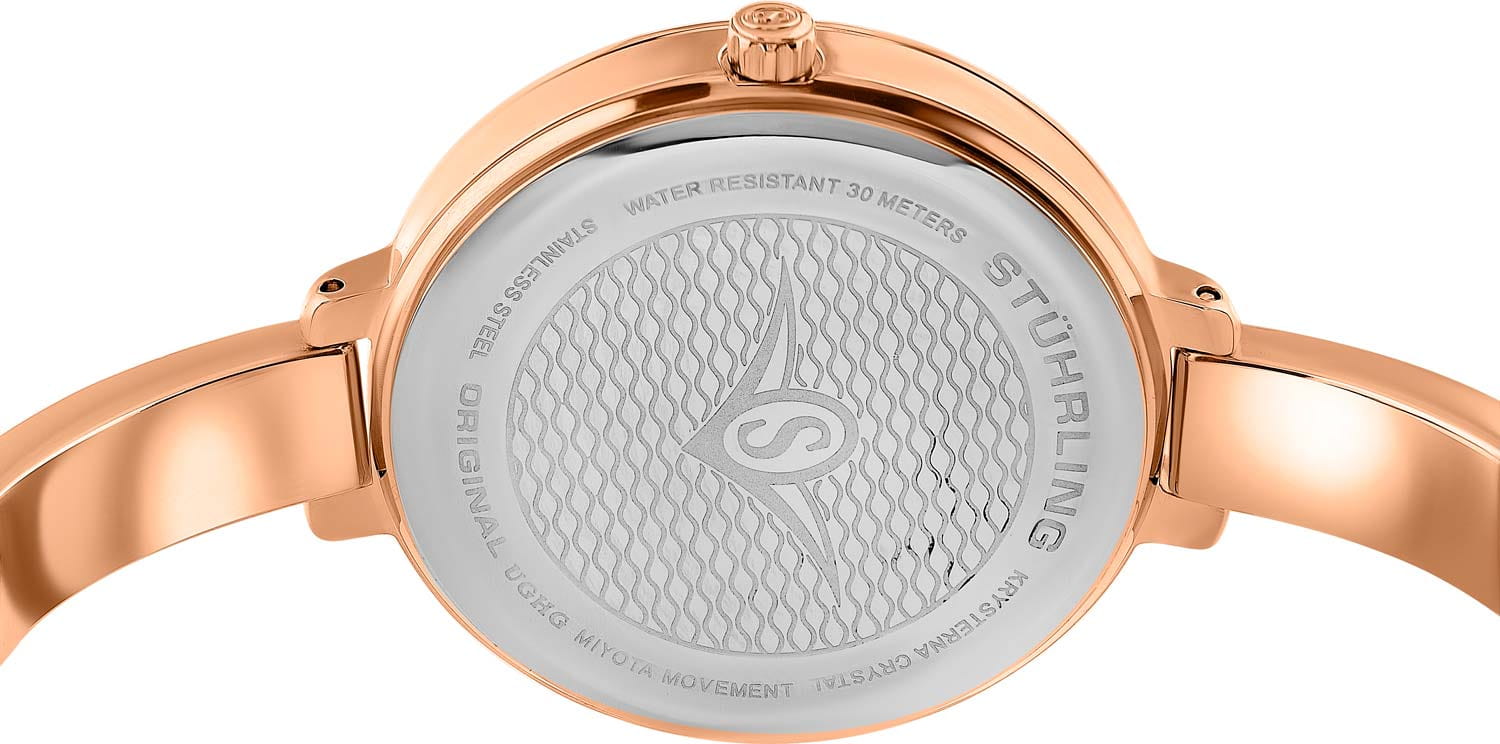 Stuhrling Stuhrling Vogue 3949.3,  сша женские часы на браслете нержавеющая сталь с pvd-покрытием боковой вид