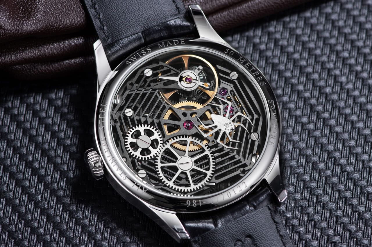 Aerowatch Aerowatch 1942 50981 AA22,  швейцария мужские часы на браслете кожаный боковой вид