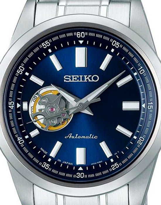 Seiko Seiko Conceptual Series Dress SCVE051  - задняя крышка сталь металл корпуса, япония часы