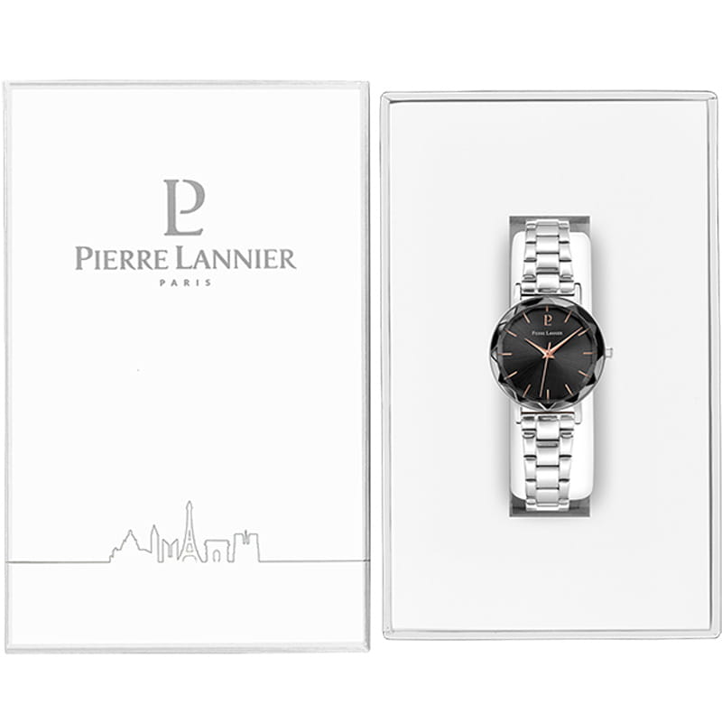 Pierre Lannier Pierre Lannier Multiples 011L631 кварцевые женские часы часы крупный план черный циферблата