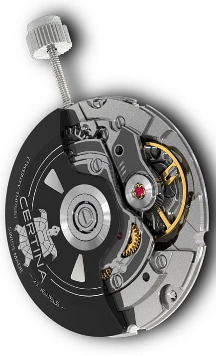 Certina Certina DS Powermatic 80 C026.407.16.087.00, ds powermatic 80 швейцария мужские часы на браслете кожаный боковой вид