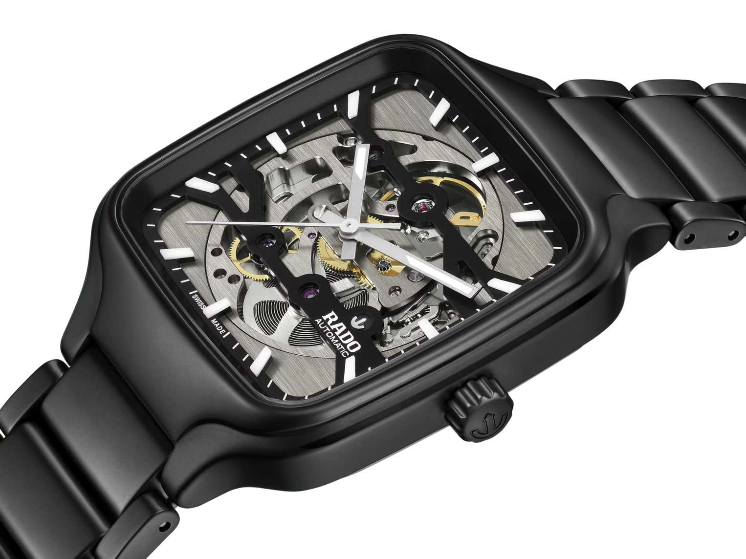 Rado Rado True Square Automatic Skeleton R27197152 , наручные женские часы фото под углом