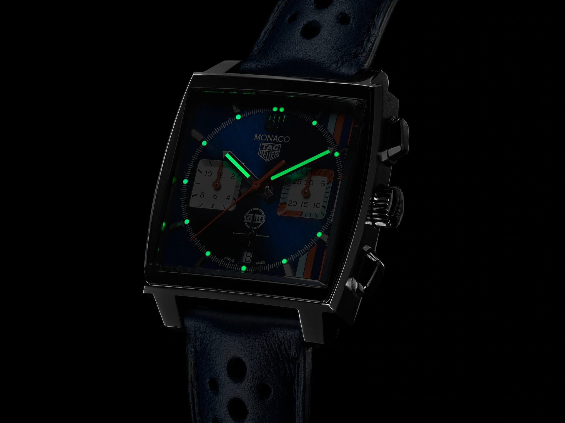 Оригинальные часы TAG Heuer TAG Heuer Monaco CBL2115.FC6494 механические калибр механизма calibre heuer 02 общий вид