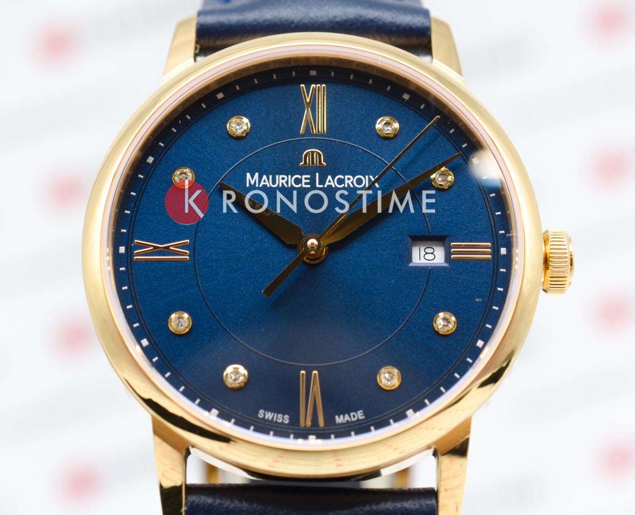 Maurice Lacroix Maurice Lacroix Eliros Date EL1094-PVP01-450-1, eliros швейцария женские часы на браслете кожаный боковой вид