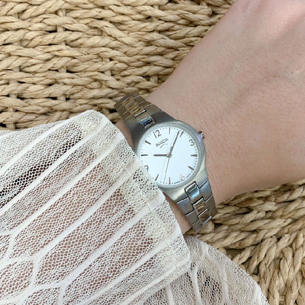 Boccia Titanium Boccia Titanium 3312-01 , наручные женские часы фото под углом